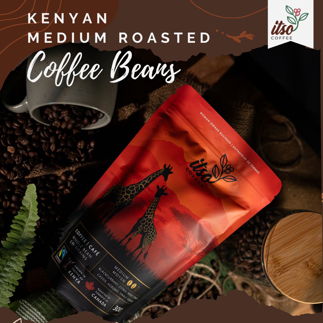 Premium Kenyan Medium Roast Coffee Beans - 300 G