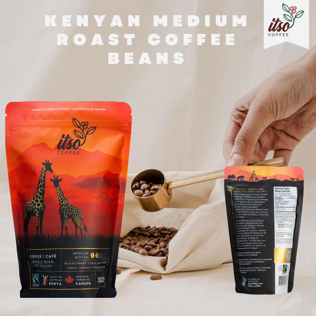 Premium Kenyan Medium Roast Coffee Beans - 300 G